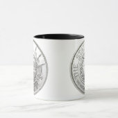 Mug 1986 L'État du Texas Rondelle d'Argent (Centre)