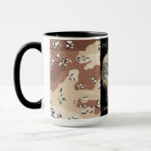 MUG 1991 DIABLE CHIEN COMBAT ACTION DÉSERT STORM (Gauche)