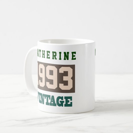 Mug 1993 Année de naissance - Fête d'anniversaire (Devant gauche)