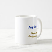 Mug 19 ans NOM PERSONNALISÉ AA Anniversaire Sérénité (Devant droit)