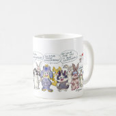 Mug 19 lapins lapins lapins de lapin volants de dessin (Devant droit)