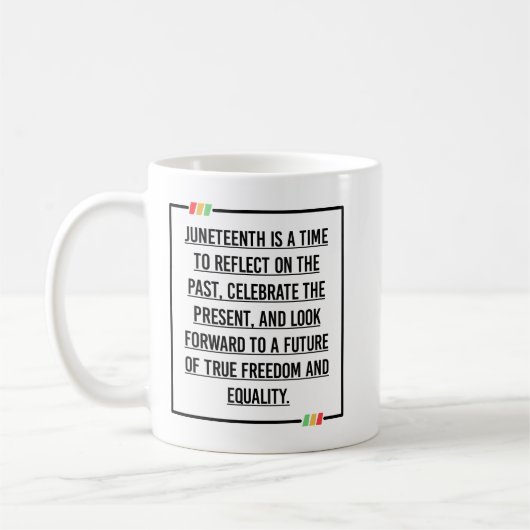 Mug 19°, Liberté des Afro-Américains. (Gauche)