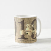 Mug 19e anniversaire Bronzy Claddagh (Devant droit)