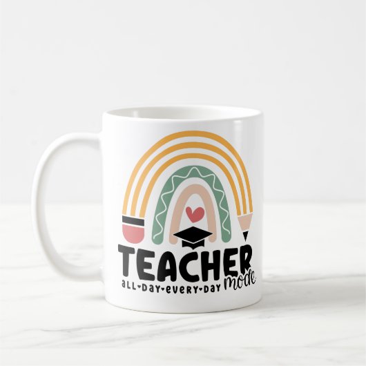 Mug 1- Amusant mode enseignant cadeau d'enseignement p (Gauche)