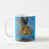 Mug 1 An AA Coin Félicitations Papillons (Gauche)