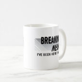 Mug 1 an Anniversaire du travail Nouvelles de rupture  (Devant droit)