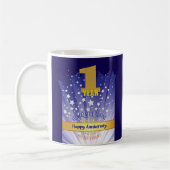 Mug 1 an CUSTOM Recovery Anniversaire Bold Numéros (Gauche)