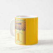 Mug 1 an d'abstinence | Rayon Doré 12 Étapes (Devant gauche)