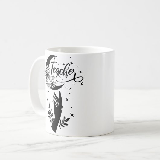 Mug 1- Chemise d'enseignant inspirant, Enseignant mini (Devant gauche)