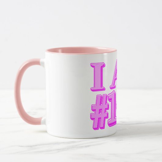 Mug "#1 CHOICE" Mignonne Conception d'expression. Comm (Gauche)