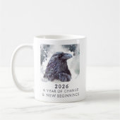 Mug 1. Corbeau 2026 Année de Changement Intention Puis (Gauche)