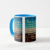 Mug 1 Corinthiens 13:11 Bible Écriture Pic Deux Tons (Devant gauche)