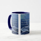 Mug 1 Corinthiens 13:13 Bible Écriture Pic Deux Tons (Devant gauche)