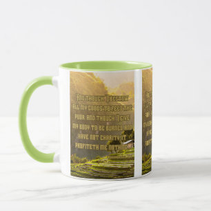 Mug 1 Corinthiens 13:3 KJV Bible Verse Pic Deux Tons