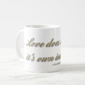 Mug 1 Corinthiens 13 - L'Amour Ne Cherche Pas Son Prop (Devant gauche)