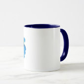 Mug 1 Cute Florale "Meilleure Maman Jamais" Imprimer M (Devant droit)