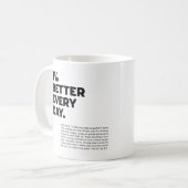 Mug 1% de mieux chaque jour de motivation (Devant gauche)