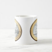 Mug 1 euro pièce de monnaie (Centre)