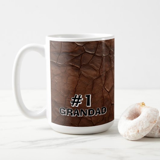Mug #1 Grandad Leather-look (Avec donut)