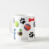 Mug #1 Grandma de chien avec jouet de chien Graphiques (Devant gauche)