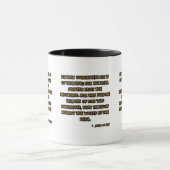 Mug 1 Jean 3:8 KJV Bible Écriture Deux Tons (Centre)