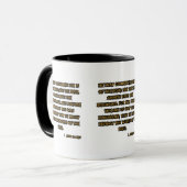 Mug 1 Jean 3:8 KJV Bible Écriture Deux Tons (Devant gauche)