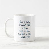 Mug 1 John 4:16 (Gauche)