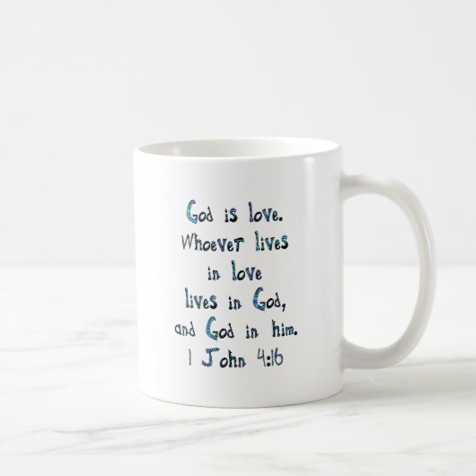 Mug 1 John 4:16 (Droite)