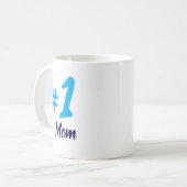 Mug #1 Maman bleu clair (Devant gauche)