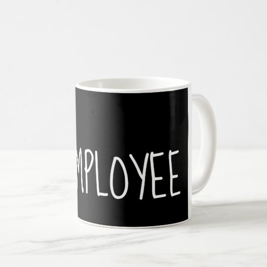 Mug #1 Masse de l'EMPLOYÉ (Devant droit)