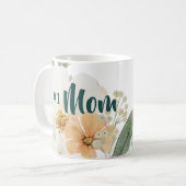 Mug #1 Mom Mothers Day Mug.  Elegant Spring Floral (Devant gauche)