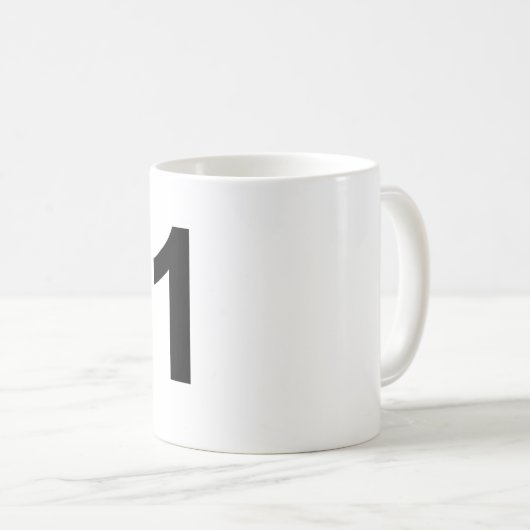 Mug 1 numéro un (Devant droit)