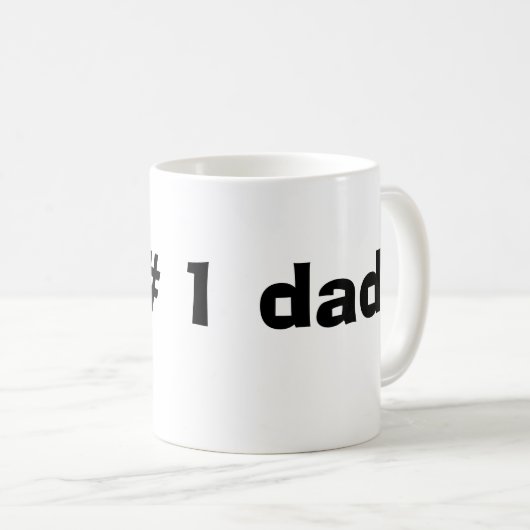 Mug # 1 papa (Devant droit)