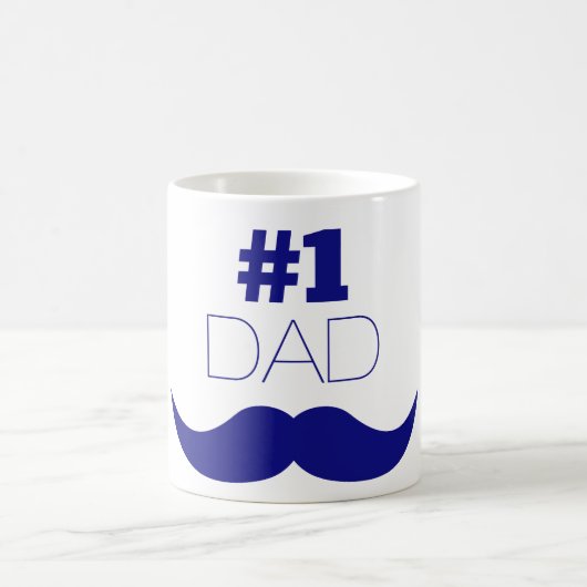 Mug #1 Papa Blue Mustache (Centre)