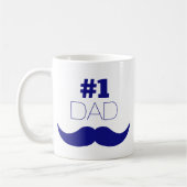Mug #1 Papa Blue Mustache (Gauche)