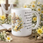 Mug 1 Peter 1:3 Living Hope Scripture Art