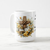 Mug 1 Peter 1:3 Living Hope Scripture Art  (Devant gauche)