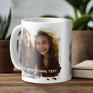 Mug 1 Photo et Texte Complets - Coup de Pinceau Horizo