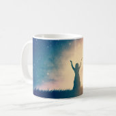 Mug 1 Pierre 5:7 Posez tous vos soins sur Lui, Écritur (Devant gauche)