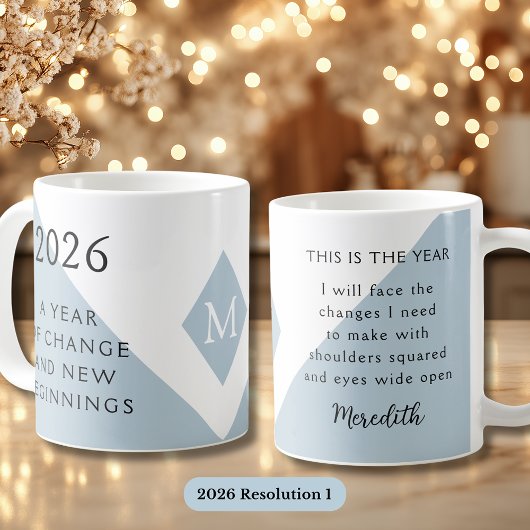 Mug 1. Résolution du Nouvel An pour 2026 Année de Chan