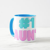 Mug #1 Tante Autocollant (Devant gauche)