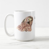 Mug 1 Thessaloniciens 5:18 Écriture, Oiseau mignon (Gauche)