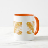 Mug 1 Timothée 1:9-10 KJV Bible Écriture Deux Tons (Devant droit)
