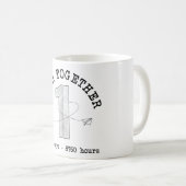 Mug 1 Year Together - First Anniversary Celebration (Devant droit)