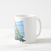 Mug 1er Anniversaire 1 an Dinosaur Grue Mobile (Devant droit)