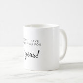 Mug 1er anniversaire Cadeau pour copine (Devant droit)