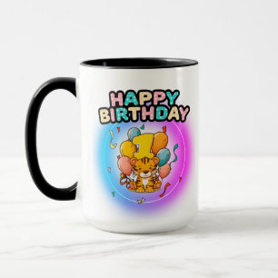 Mug 1er anniversaire tigre Fête d'anniversaire pour en