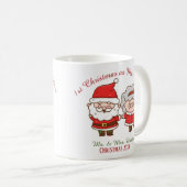 Mug 1er Noël en tant que Monsieur. & Mme Cute Père Noë (Devant droit)