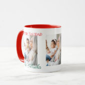 Mug 1er Noël espagnol avec grand-mère Custom 3 Photo (Devant gauche)