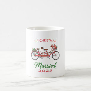 Mug 1er Noël Marié 2025 Jeune Couple Marié